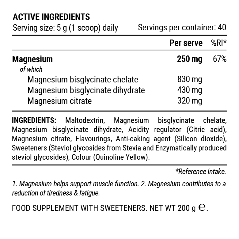 TRIPLE MAGNESIUM PULVER - Ananas-Kokosnuss